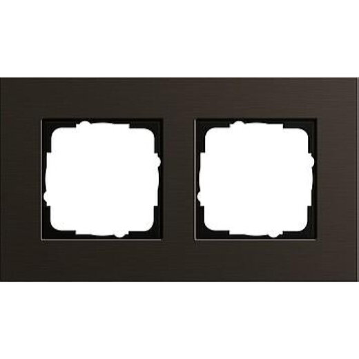 Gira Rahmen 0212127 2fach Esprit Aluminium Braun
