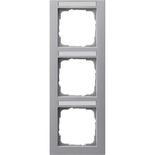 Gira Rahmen 110325 3fach BSF senkr. E2 Farbe Alu