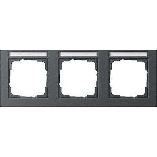 Gira Rahmen 109323 3fach BSF waager. E2 anthrazit