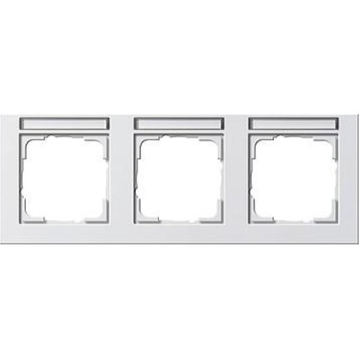 Gira Rahmen 109329 3fach BSF waager. E2 reinweiss