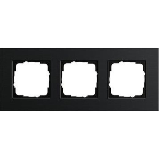 Gira Rahmen 0213126 3fach Esprit Aluminium schwarz