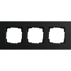 Gira Rahmen 0213126 3fach Esprit Aluminium schwarz