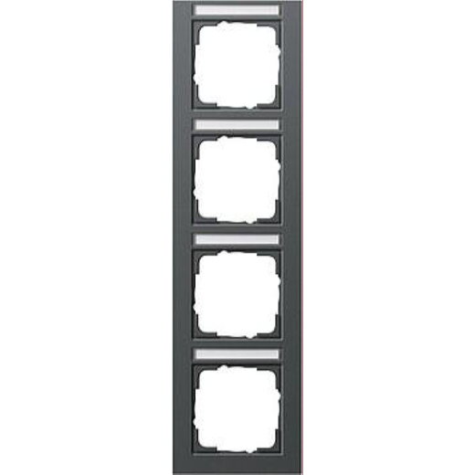 Gira Rahmen 111423 4fach BSF senkr. E2 anthrazit