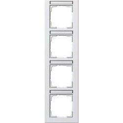 Gira Rahmen 111429 4fach BSF senkr. E2 reinweiss