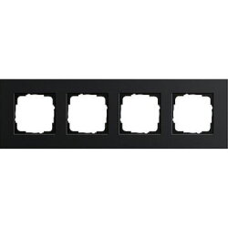 Gira Rahmen 0214126 4fach Esprit Aluminium schwarz