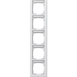 Gira Rahmen 111529 5fach BSF senkr. E2 reinweiss