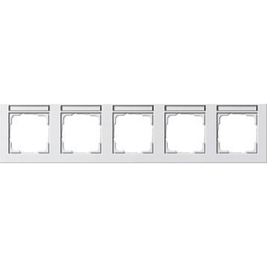 Gira Rahmen 109529 5fach BSF waager. E2 reinweiss