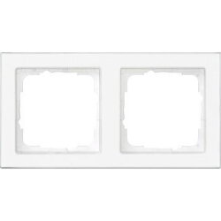 Gira Rahmen 071222 2fach durchg beschreib E2 Klar/rw