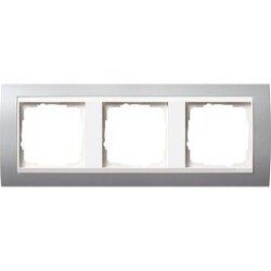 Gira Rahmen 0213326 3fach + ZR rw Event Farbe Alu