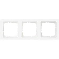 Gira Rahmen 071322 3fach durchg beschreib E2 Klar/rw