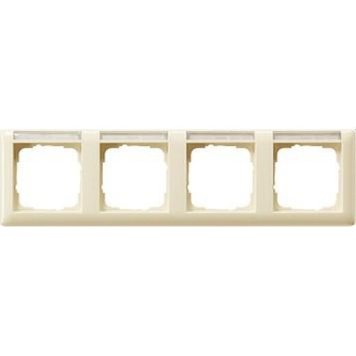 Gira Rahmen 109401 4fach BSF waag Standard 55 cw