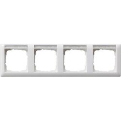 Gira Rahmen 109403 4fach BSF waag Standard 55 rw