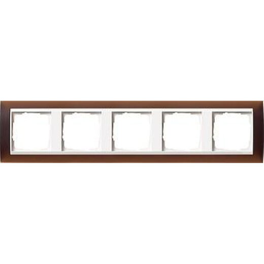 Gira Rahmen 0215331 5fach ZR rw Event Opak dkl.braun