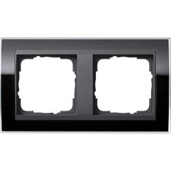 Gira Rahmen 0212738 2fach ZR ant Event Klar schwarz