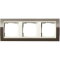 Gira Rahmen 0213761 3fach + ZR cw Event Klar Braun