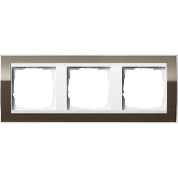 Gira Rahmen 0213763 3fach + ZR rw Event Klar Braun