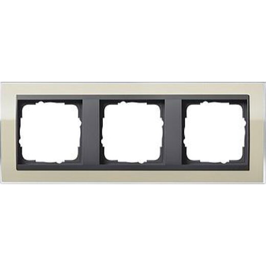 Gira Rahmen 0213778 3fach + ZR Anth Event Klar Sand