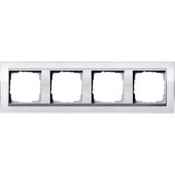 Gira Rahmen 0214726 4fach + ZR Alu Event Klar weiss