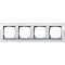 Gira Rahmen 0214726 4fach + ZR Alu Event Klar weiss