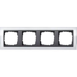 Gira Rahmen 0214728 4fach + ZR Anth Event Klar weiss