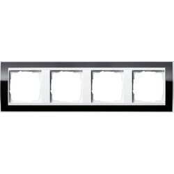 Gira Rahmen 0214733 4fach + ZR rw Event Klar schwarz