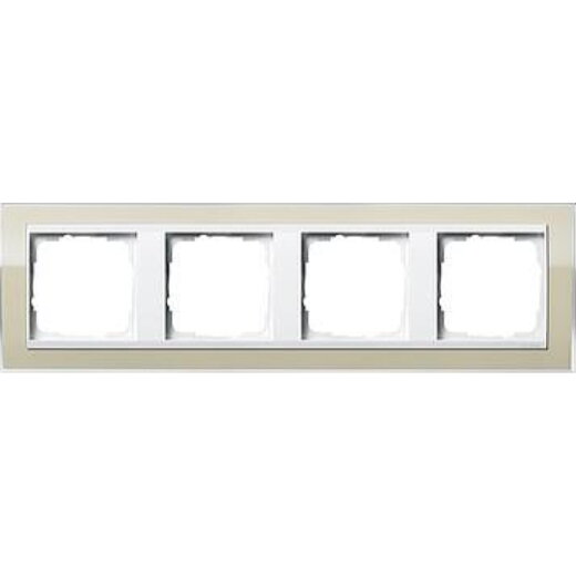 Gira Rahmen 0214773 4fach + ZR rw Event Klar Sand