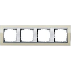 Gira Rahmen 0214776 4fach + ZR Alu Event Klar Sand