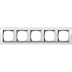 Gira Rahmen 0215726 5fach + ZR Alu Event Klar weiss