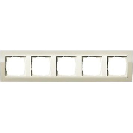 Gira Rahmen 0215771 5fach + ZR cw Event Klar Sand