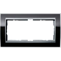 Gira Rahmen 1002736 2fach ZR Alu Event Klar schwarz