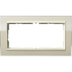 Gira Rahmen 1002771 2fach o.M. ZR cw Event Klar Sand