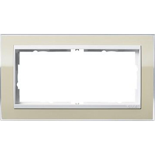 Gira Rahmen 1002773 2fach o.M. ZR rw Event Klar Sand