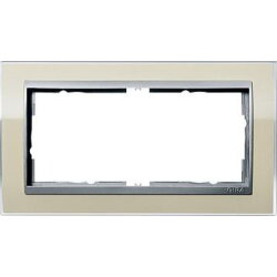 Gira Rahmen 1002776 2fach ZR Alu Event Klar Sand