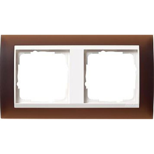Gira Rahmen 0212331 2fach ZR rw Event Opak dkl.braun