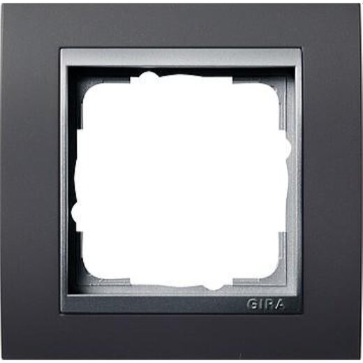 Gira Rahmen 021181 1fach + ZR Alu Event anthrazit