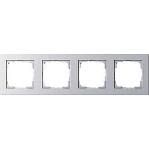 Gira Rahmen 021425 4fach E2 Farbe Alu