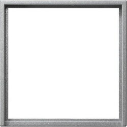 Gira Adapterrahmen 028226 50x50 quad System 55 Farbe Alu