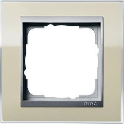 Gira Rahmen 0211776 1fach + ZR Alu Event Klar Sand