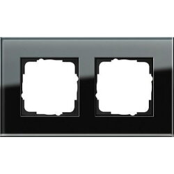 Gira Rahmen 021205 2fach Esprit Glas schwarz