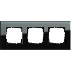 Gira Rahmen 021305 3fach Esprit Glas schwarz