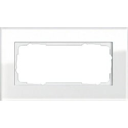 Gira Rahmen 100212 2fach o.M. Esprit Glas weiss