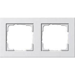 Gira Rahmen 021222 2fach E2 reinweiss matt