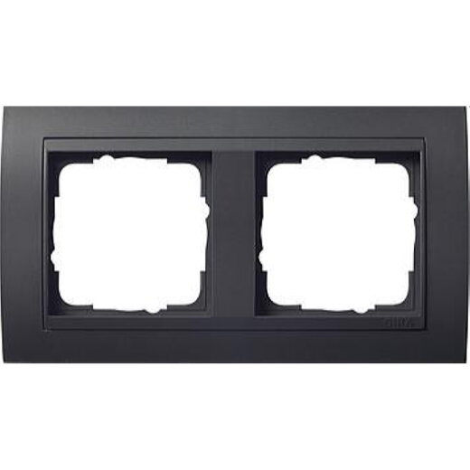 Gira Rahmen 021208 2fach + ZR Anth Event anthrazit