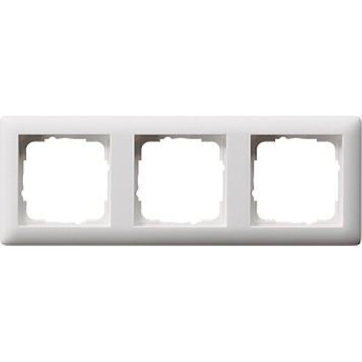 Gira Rahmen 021304 3fach Standard 55 reinweiss matt