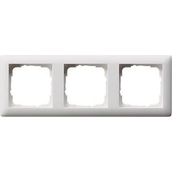 Gira Rahmen 021304 3fach Standard 55 reinweiss matt