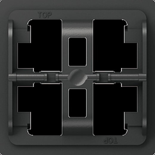 Jung Halteplatte 3fach, Serie A, schwarz A93HP