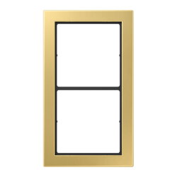 Jung Rahmen, 2-fach, FLAT DESIGN, Messing classic FDME2982C