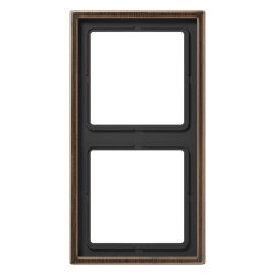 Jung Rahmen 2fach, Messing, LS 990, Messing antik...