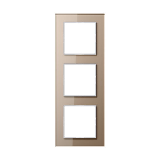 Jung Glasrahmen 3fach, Glas, A CREATION, champagner AC583GLCH