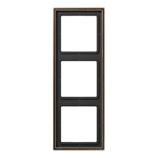 Jung Rahmen 3fach, Messing, LS 990, Messing antik ME2983AT